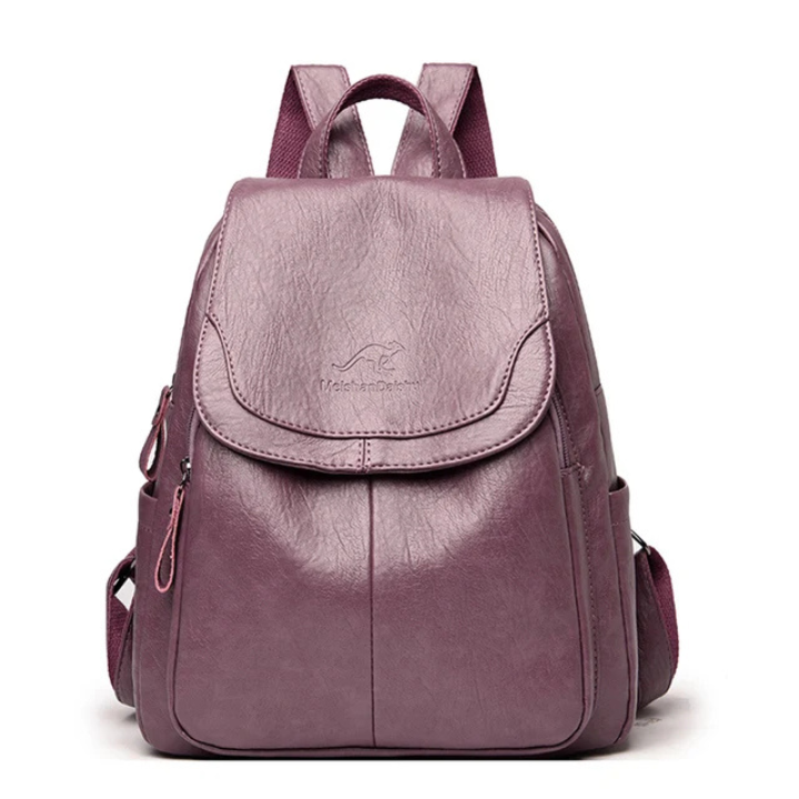 Kodie | Women's Vegan Leather Flap-Top Backpack