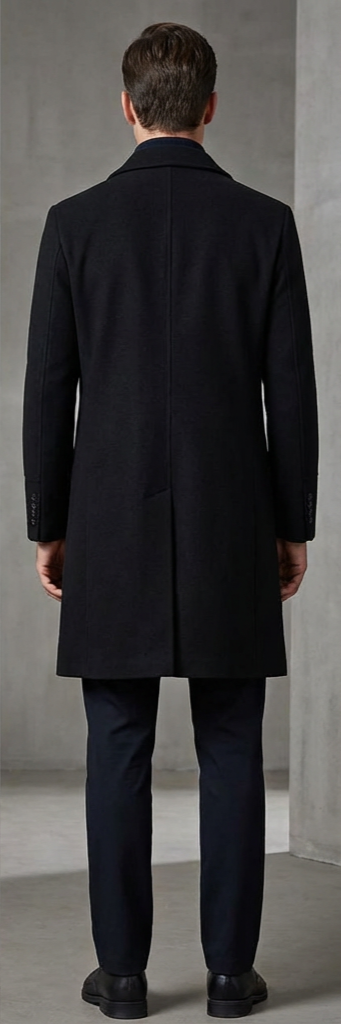 Lucas | Klassieke wollen herenmantel met moderne pasvorm
