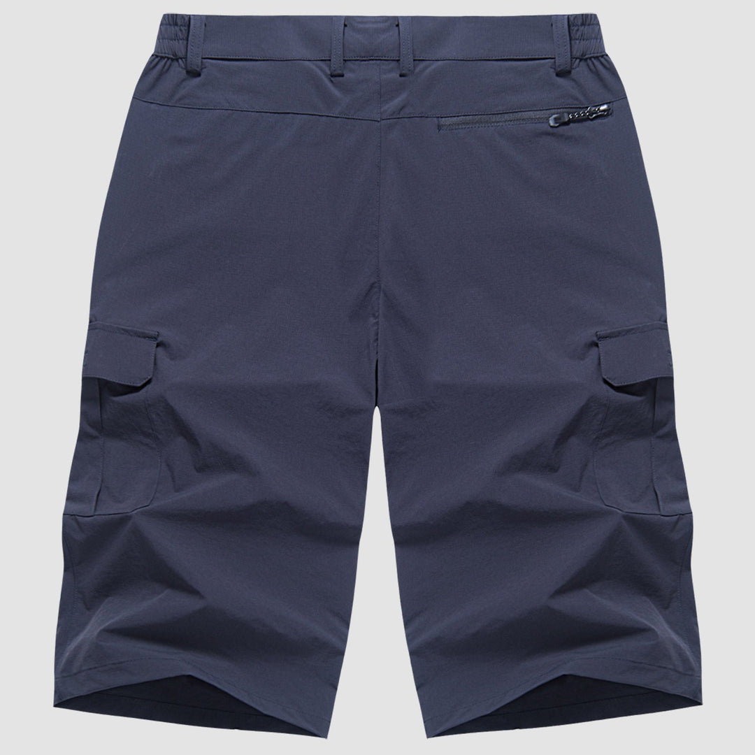 Men's Quick-Dry Cargo Shorts with Stretch and Multiple Pockets