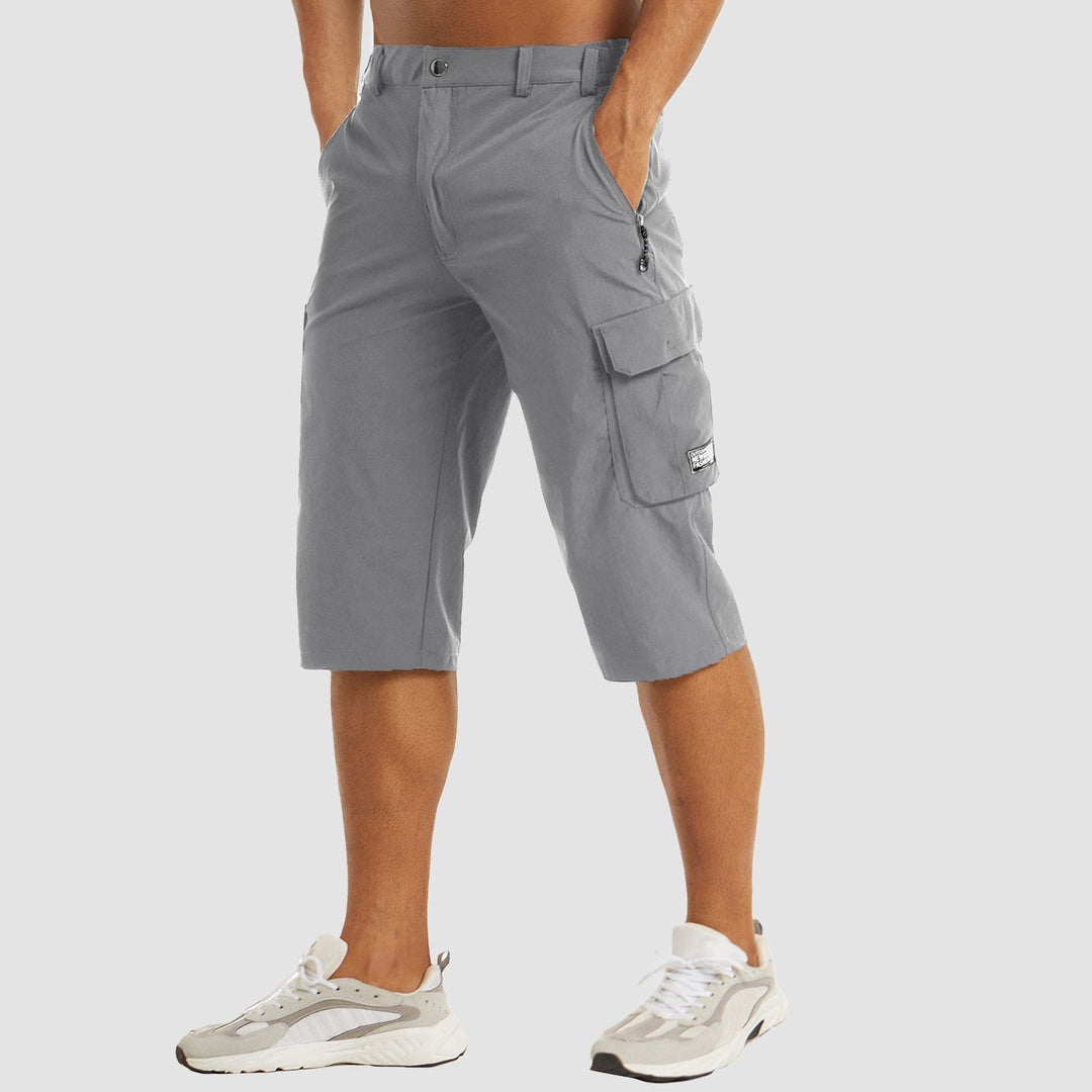 Men's Quick-Dry Cargo Shorts with Stretch and Multiple Pockets