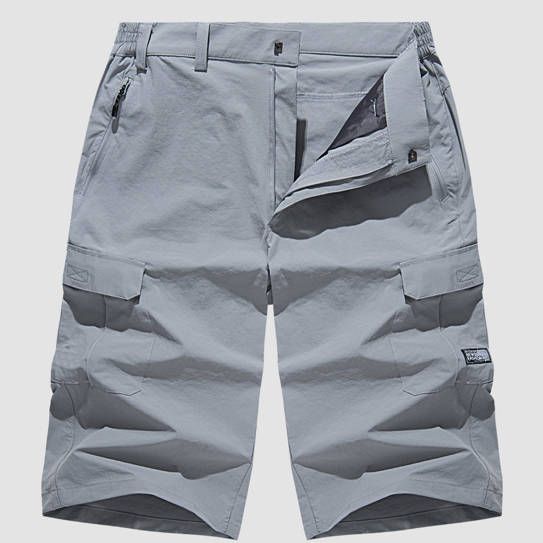 Men's Quick-Dry Cargo Shorts with Stretch and Multiple Pockets