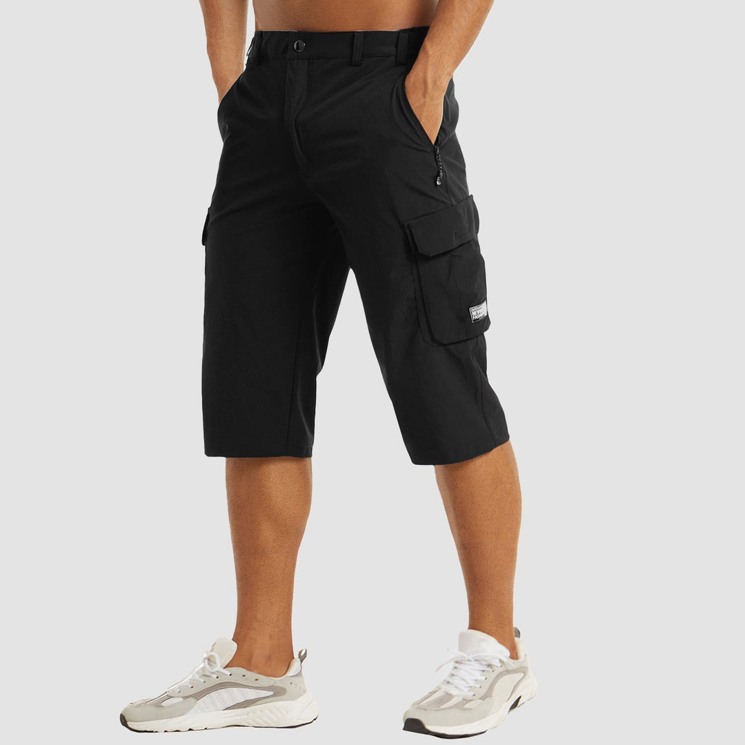 Men's Quick-Dry Cargo Shorts with Stretch and Multiple Pockets