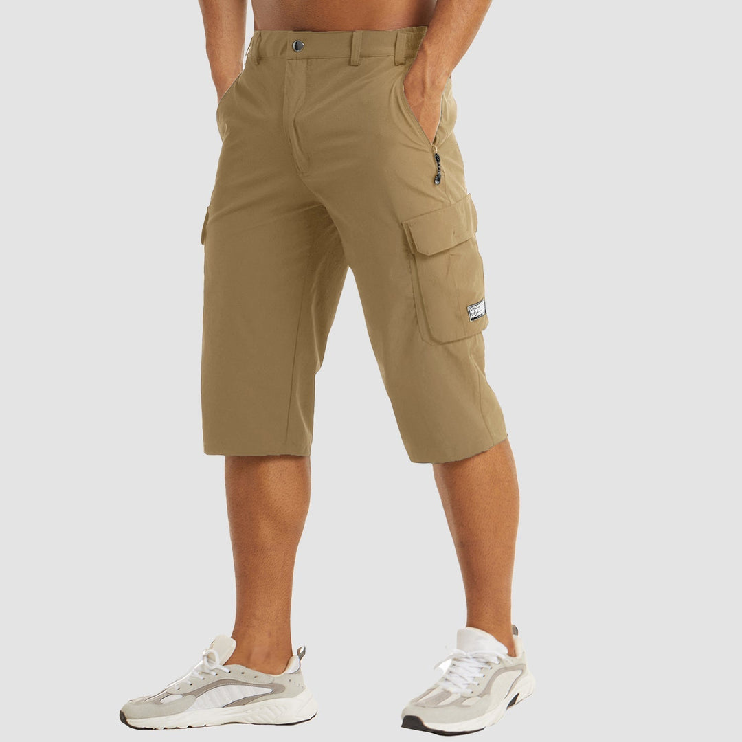 Men's Quick-Dry Cargo Shorts with Stretch and Multiple Pockets