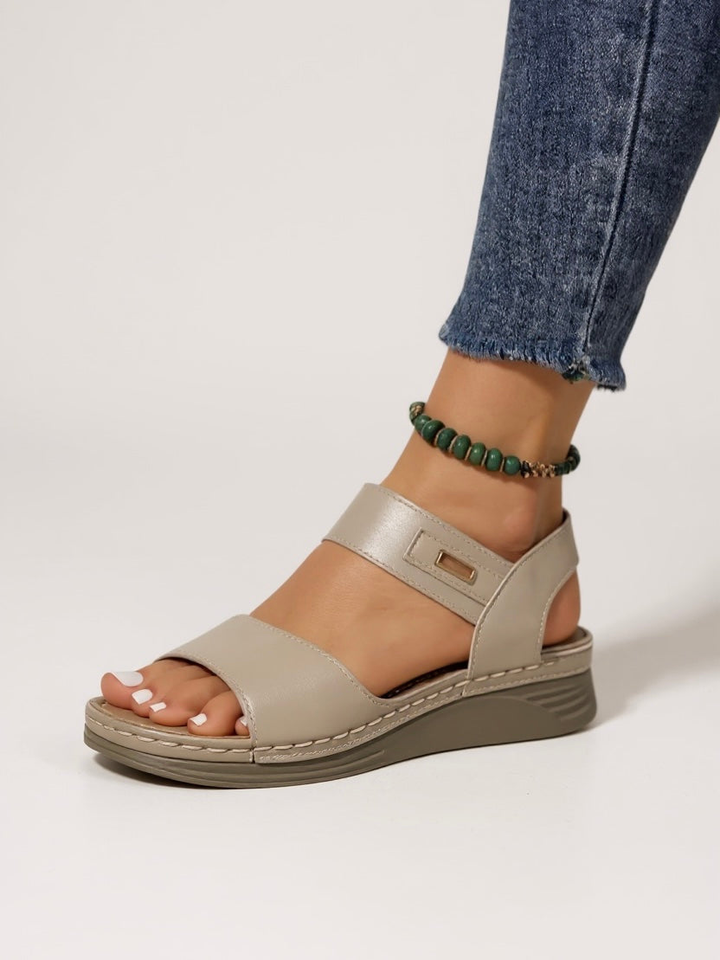 Marlowe | Women's Leather Comfort Flatform Sandals
