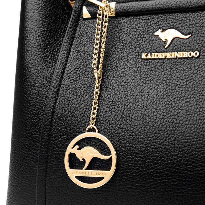 Medici | Women's Leather Structured Top-Handle Crossbody Bag