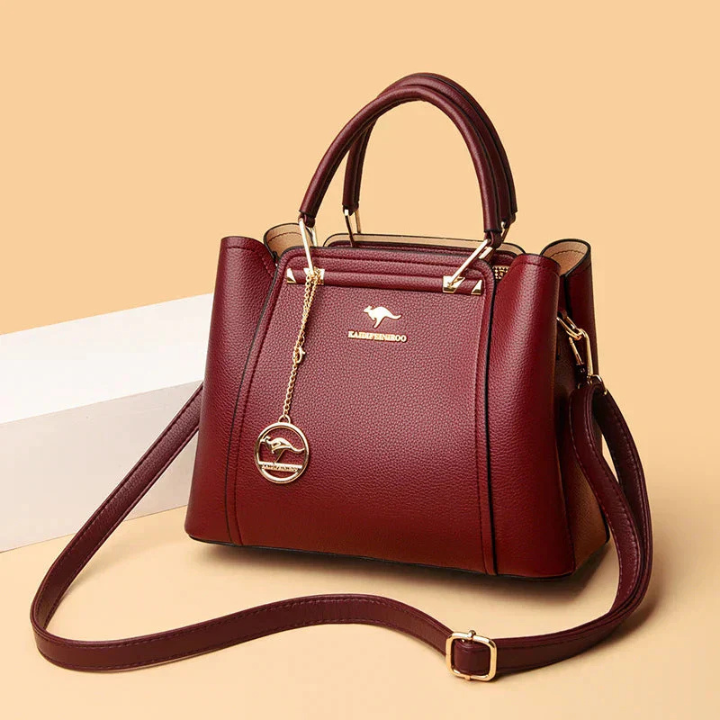 Medici | Women's Leather Structured Top-Handle Crossbody Bag