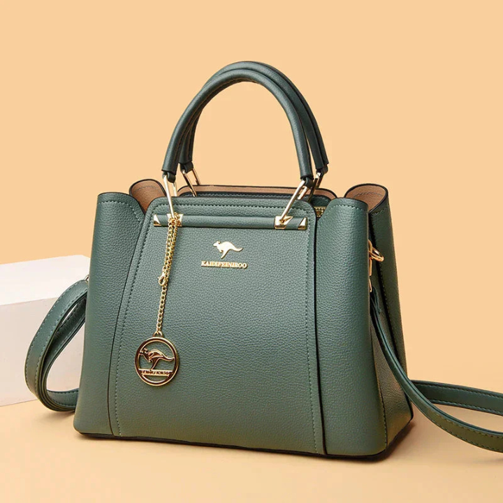 Medici | Women's Leather Structured Top-Handle Crossbody Bag