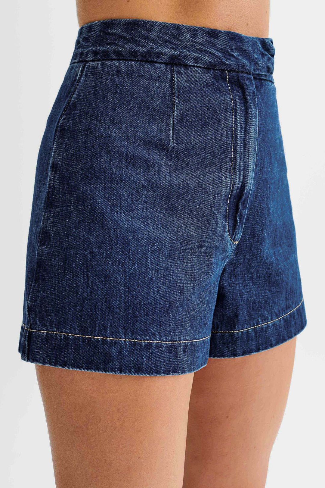 Denim Vest & High-Waist Shorts | Casual Chic Set