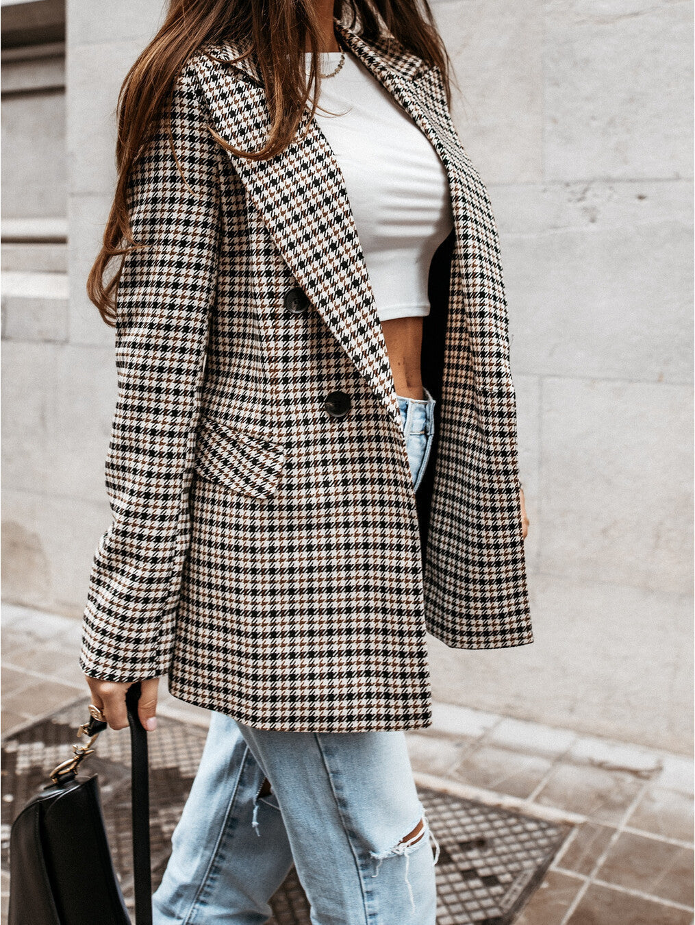 Checkered Blazer | Tailored Classic Lapel