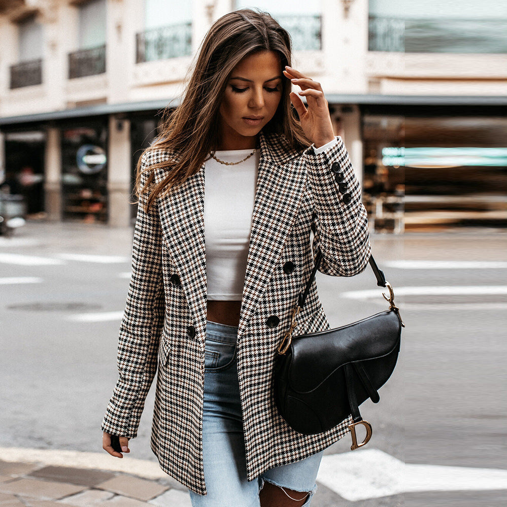 Checkered Blazer | Tailored Classic Lapel