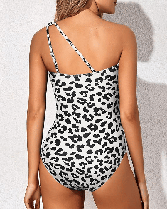 Onyx | Women's Compression Ruched One-Shoulder Cutout One-Piece Swimsuit