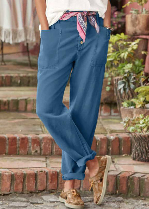 Priya | Women's Cotton Cropped Barrel-Leg Casual Trousers