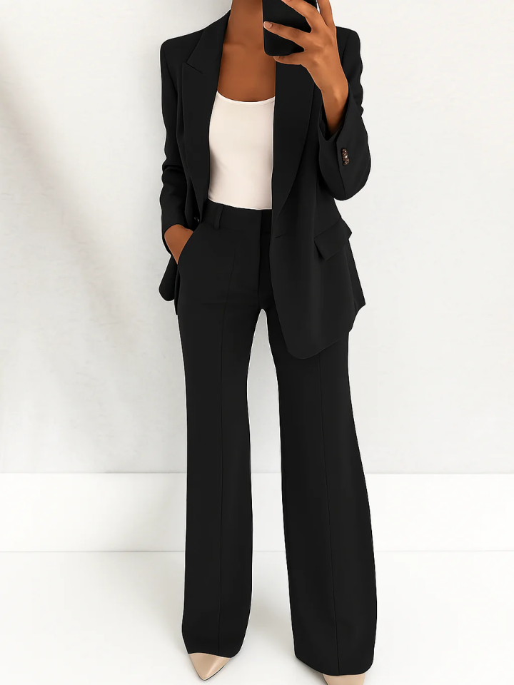 Reina | Women's Stretch Tailored Single-Button Blazer & Trouser Set