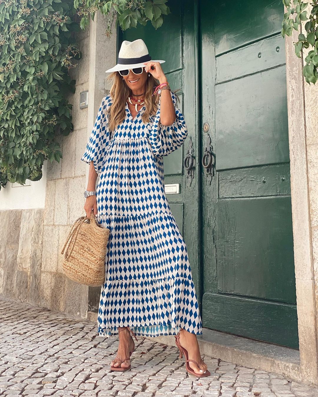 Flowy Boho Maxi Dress | Elegant Print & Relaxed Fit