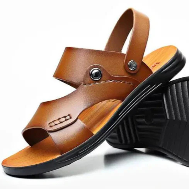 Seren | Women's Leather Open-Toe Slingback Sandals