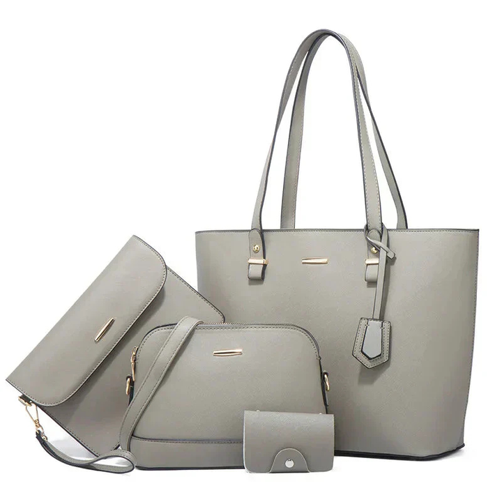 Sienna | Women's Vegan Leather Tote Bag 3-Piece Set