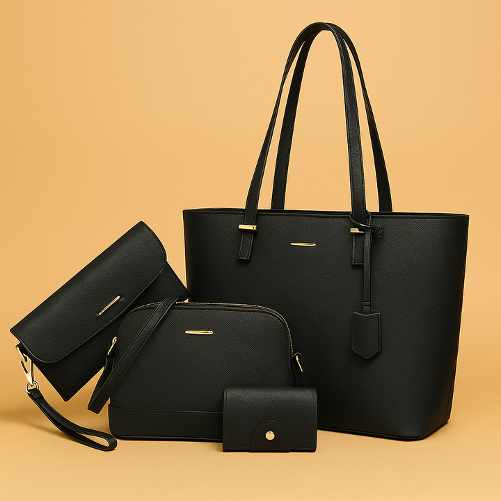 Sienna | Women's Vegan Leather Tote Bag 3-Piece Set