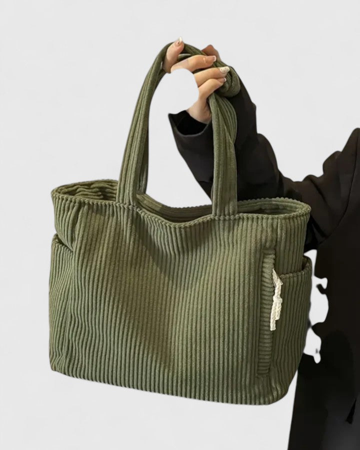 Wren | Women's Corduroy Large Capacity Shoulder Tote Bag
