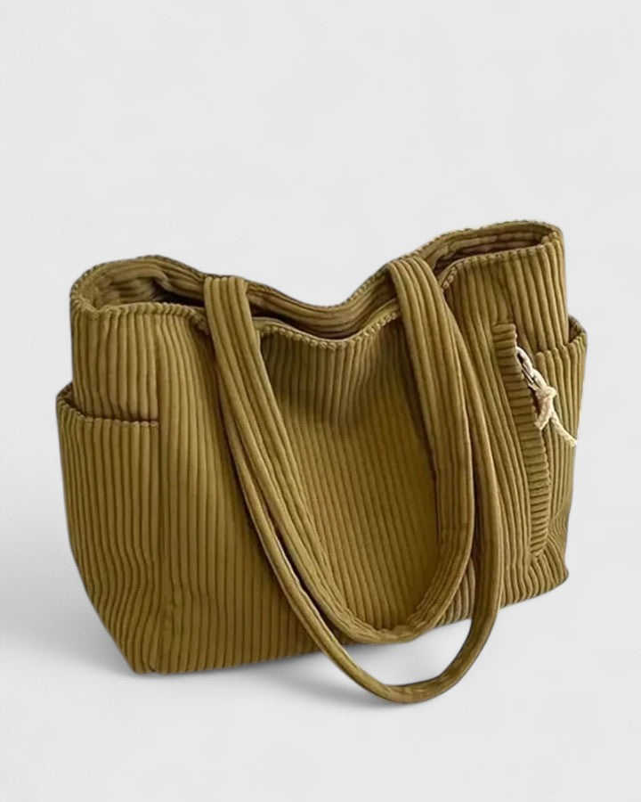 Wren | Women's Corduroy Large Capacity Shoulder Tote Bag