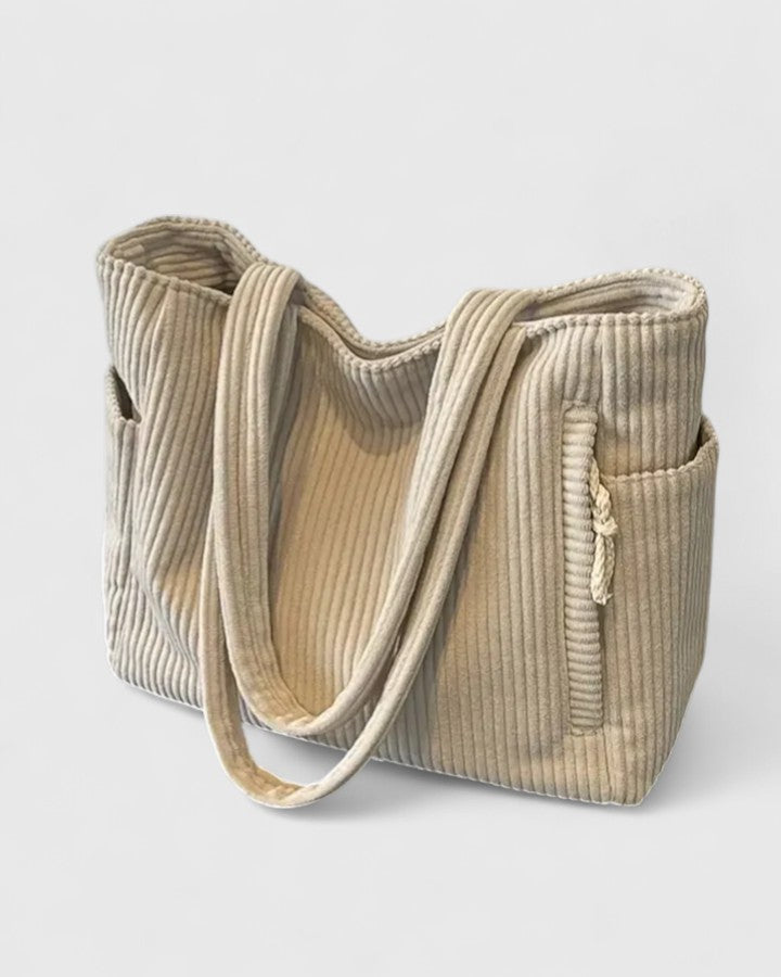 Wren | Women's Corduroy Large Capacity Shoulder Tote Bag