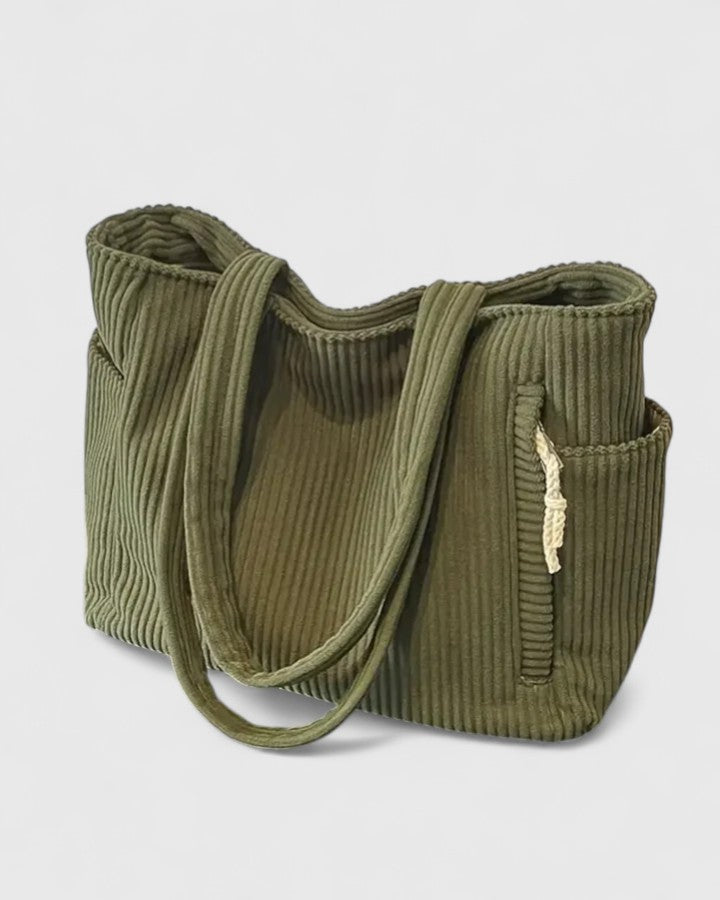 Wren | Women's Corduroy Large Capacity Shoulder Tote Bag