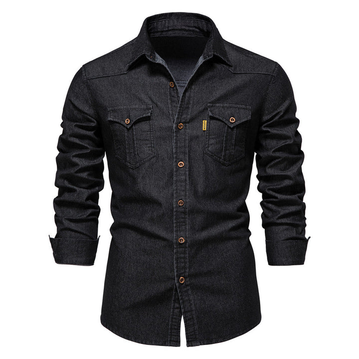 Classic Fit Denim Button-Down Shirt