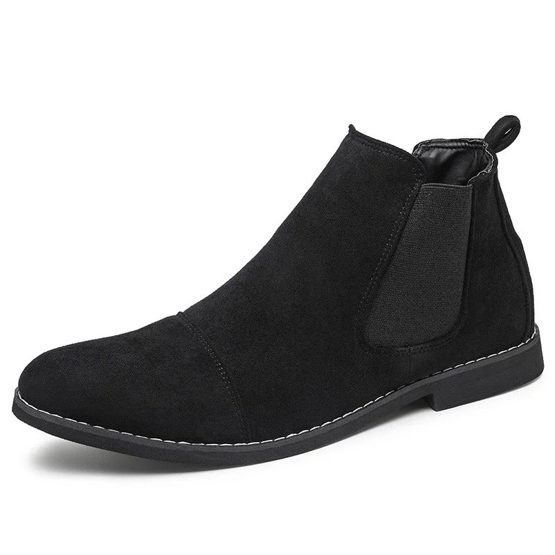 Vegan Suede Chelsea Boots | Non-Slip Sole