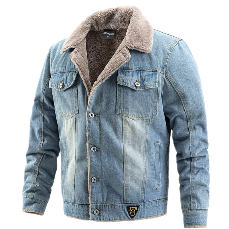 Men's Denim Jacket | Warm Lined Classic Fit